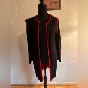Chico's Black and Red Women's Jacket